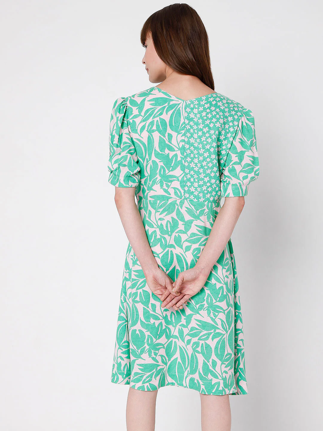Green Floral Dress - Image 4