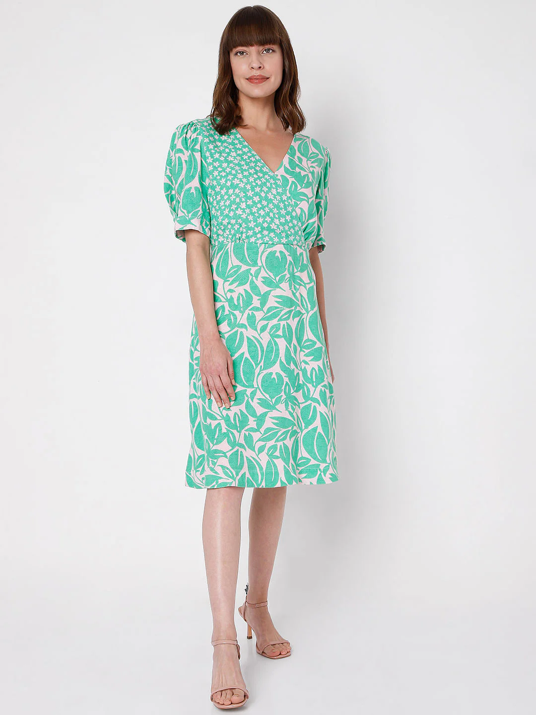 Green Floral Dress - Image 5