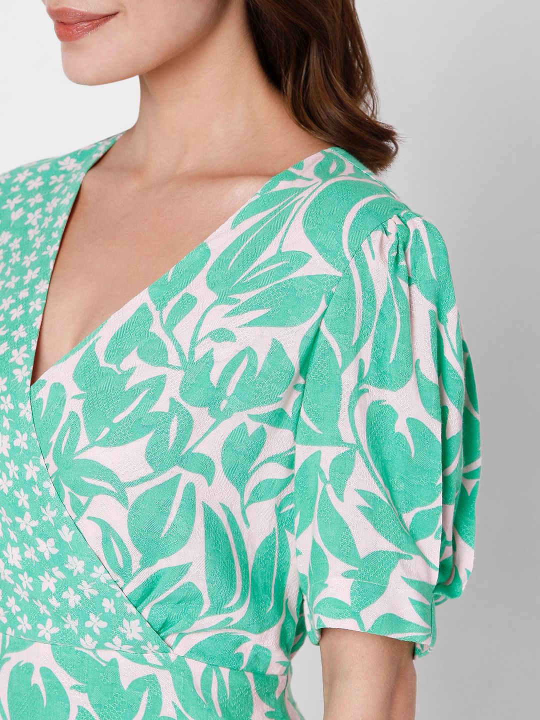 Green Floral Dress - Image 6