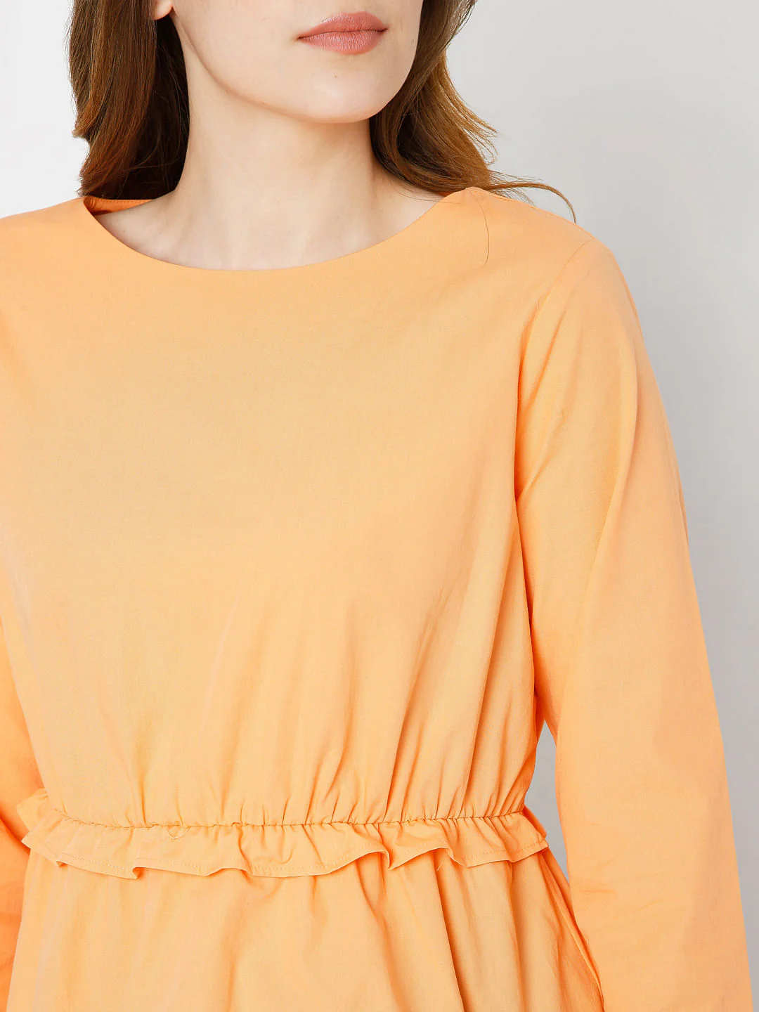 Orange Peplum Top - Image 6