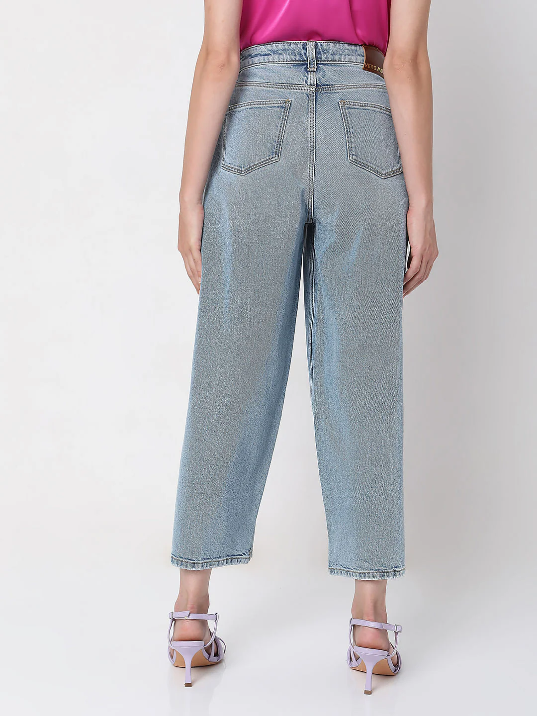 Blue Pearl Studded Zoey Wide-Leg Jeans - Image 4