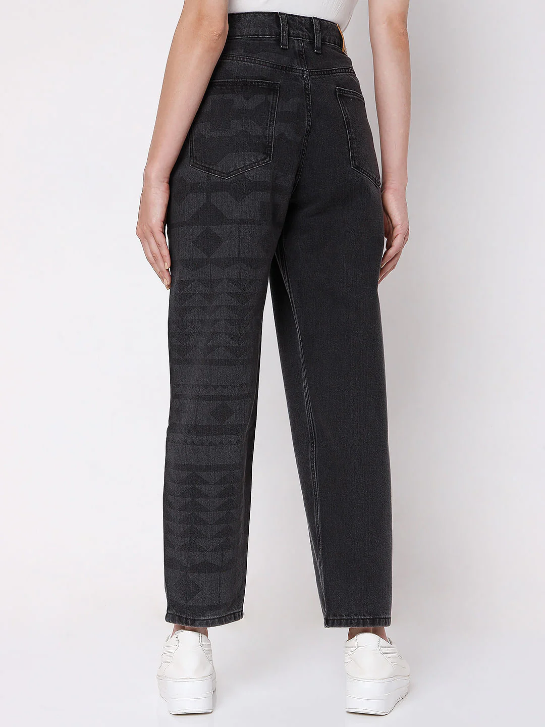 Black Mom Jade Straight Fit Jeans - Image 4
