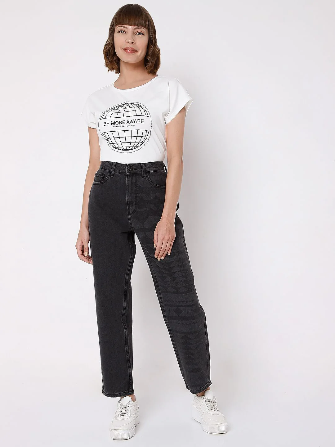 Black Mom Jade Straight Fit Jeans - Image 6