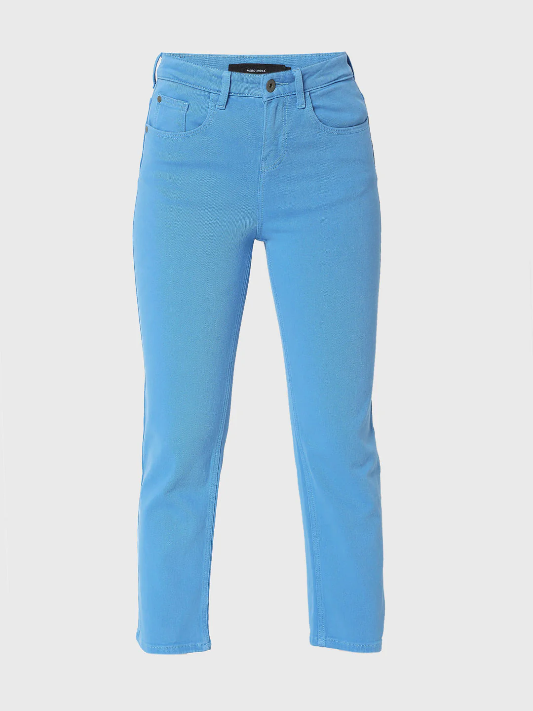 Blue High Waist Jade Straight Fit Jeans - Image 7