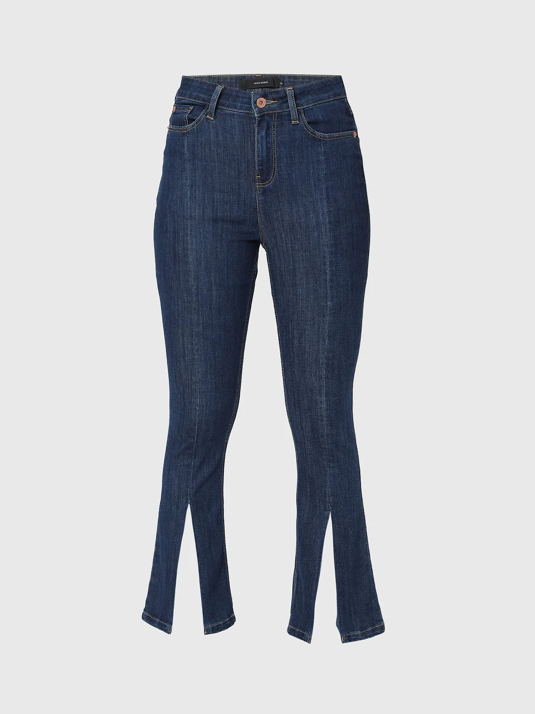Blue Petra Bootcut Ankle Slit Jeans - Image 7