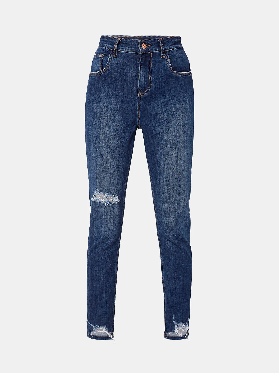 Blue High Rise Wendy Skinny Jeans - Image 7