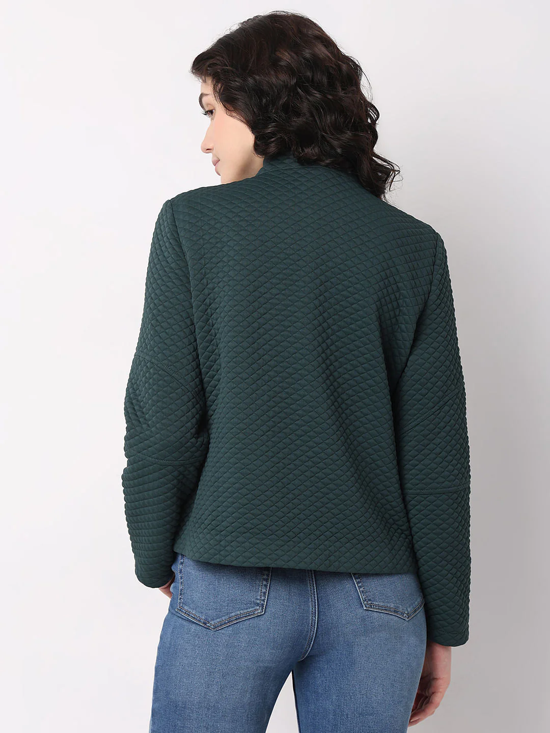 Green Quilted Winter Jacket - Image 4