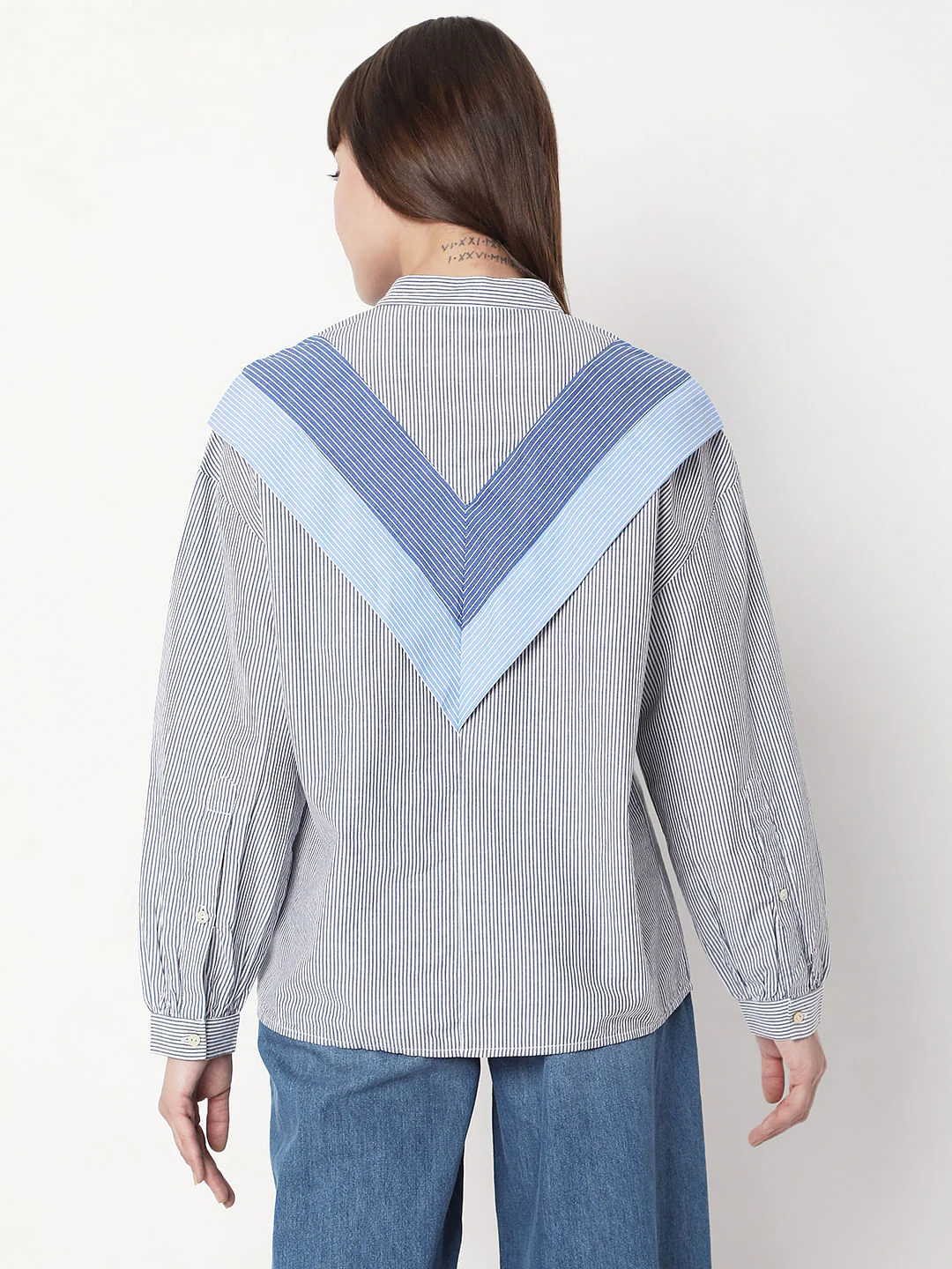 Black Vertical Stripe Shirt - Image 4