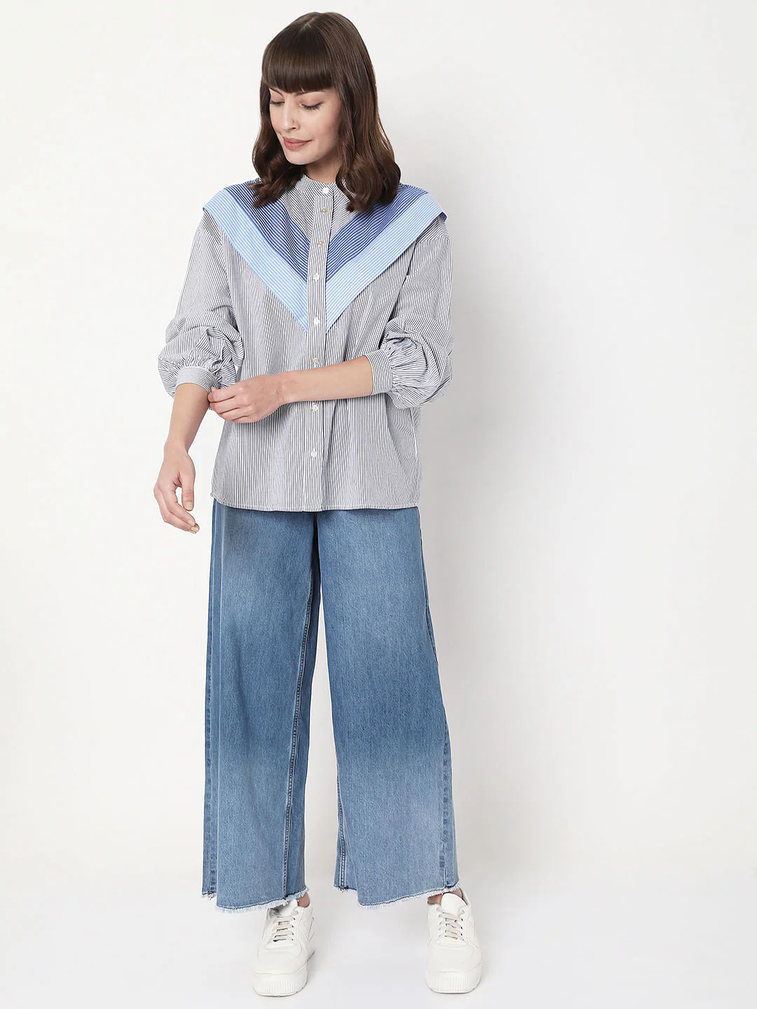 Black Vertical Stripe Shirt - Image 5