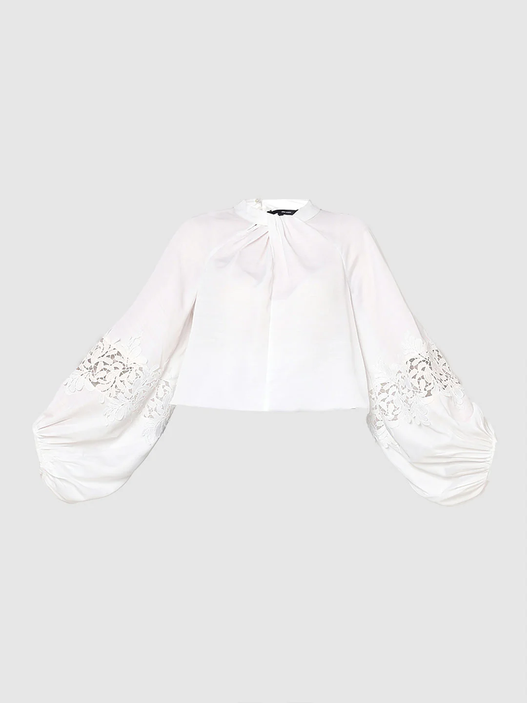 White Lace Detail Top - Image 7