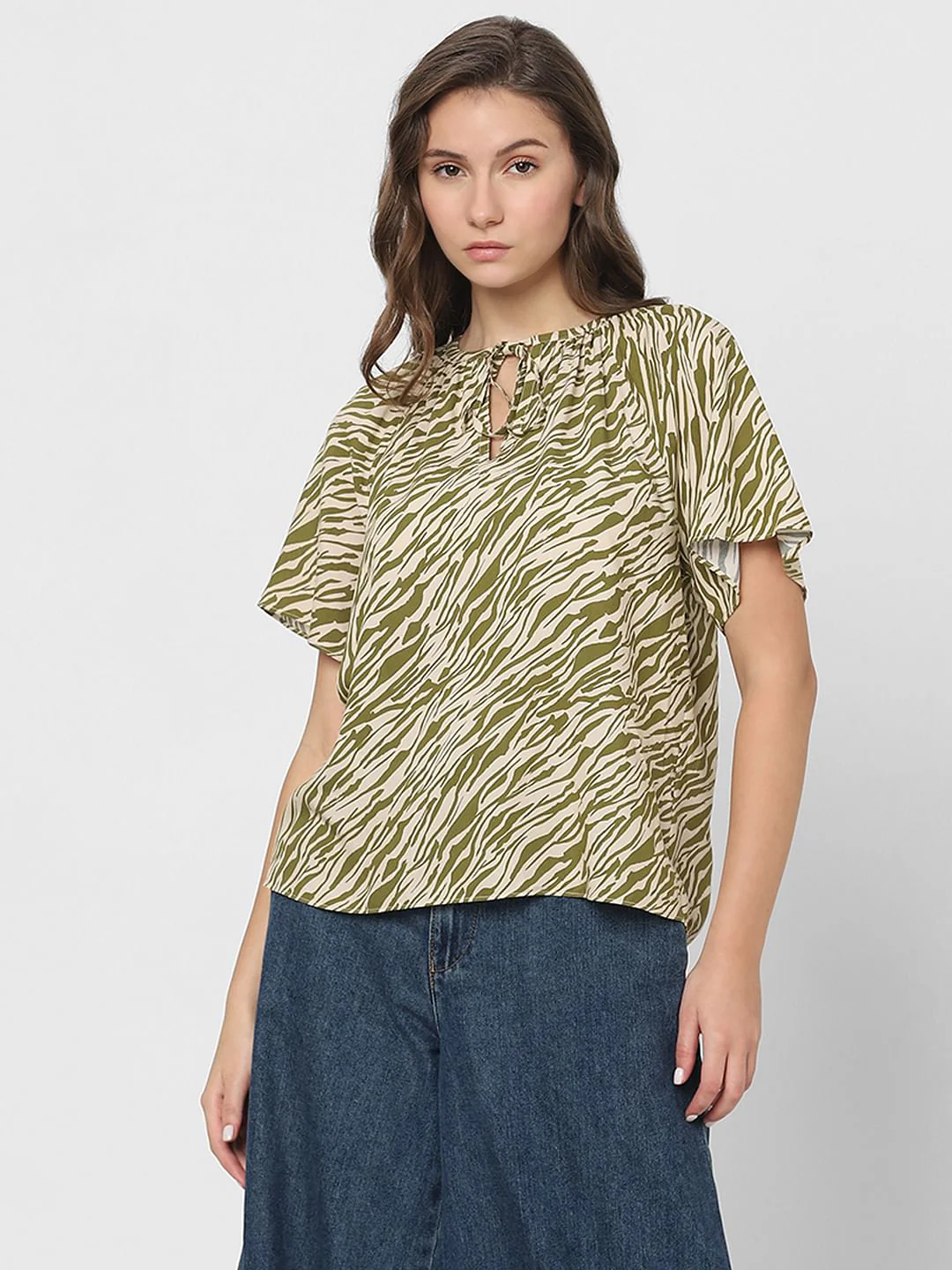 Green Printed Top - Image 2