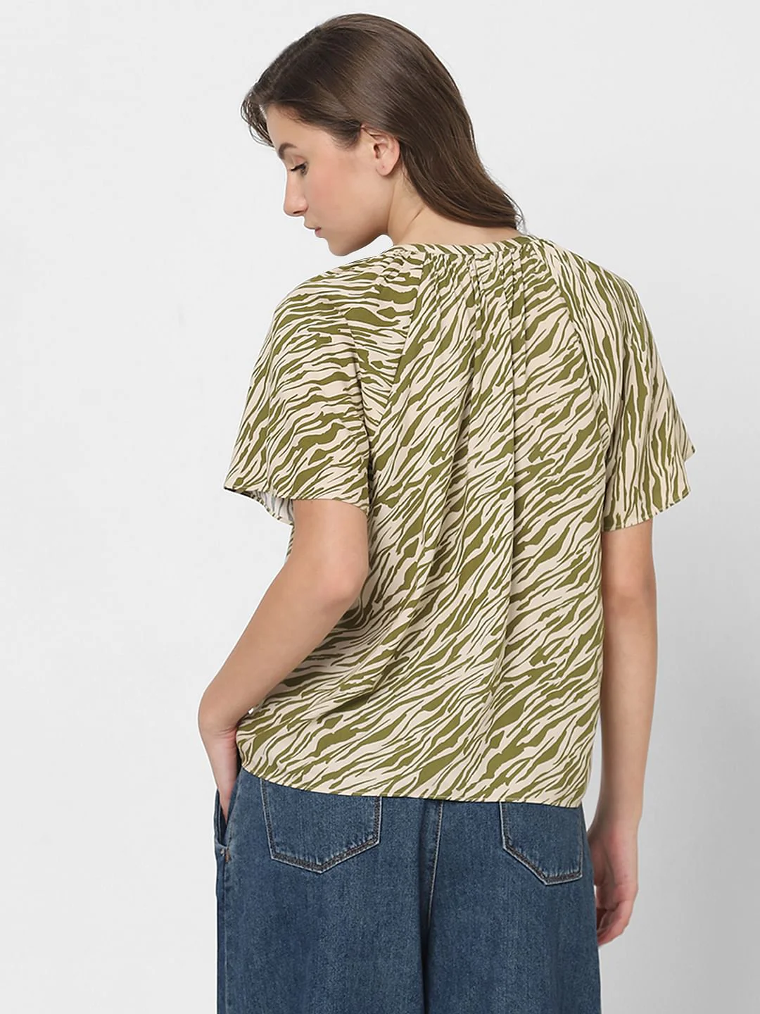 Green Printed Top - Image 4