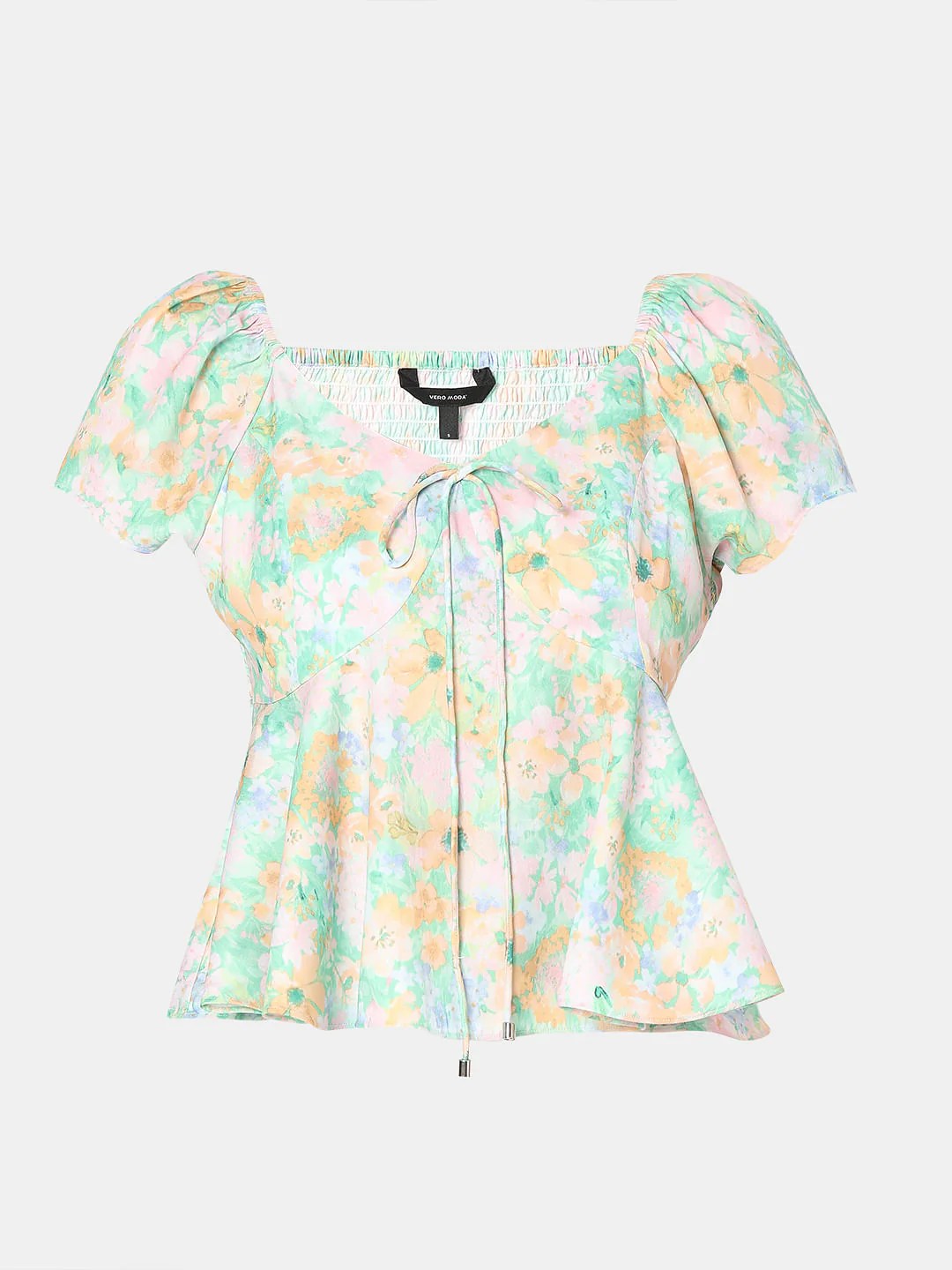 Green Floral Printed Top - Image 7