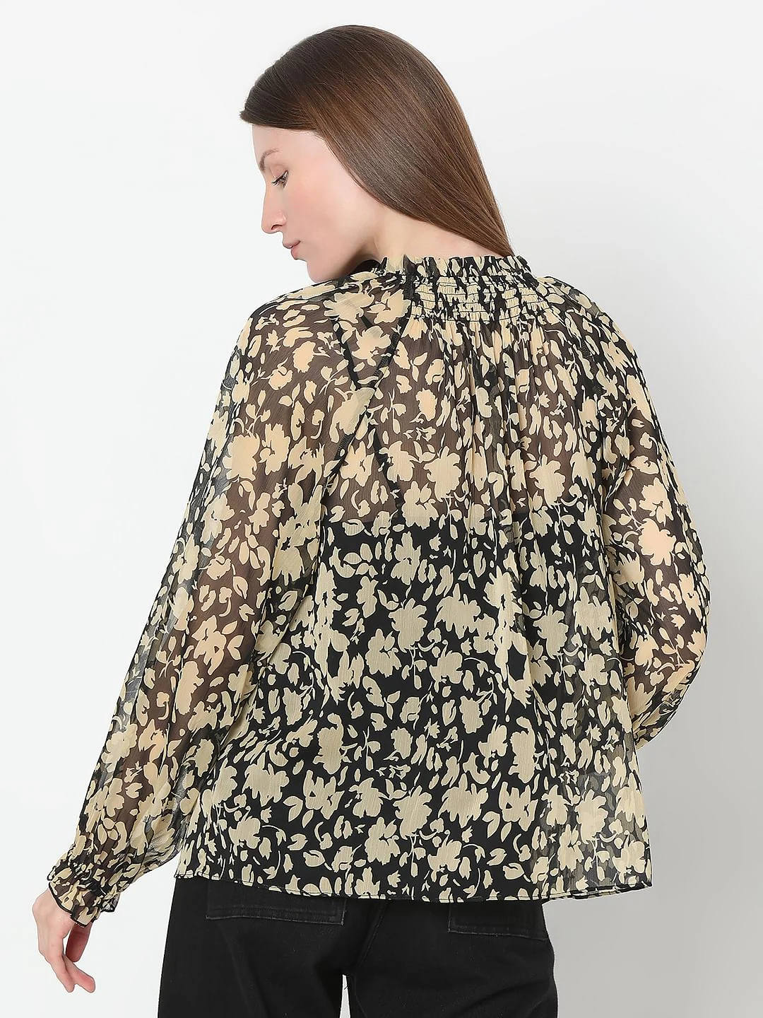 Black Printed Top - Image 4