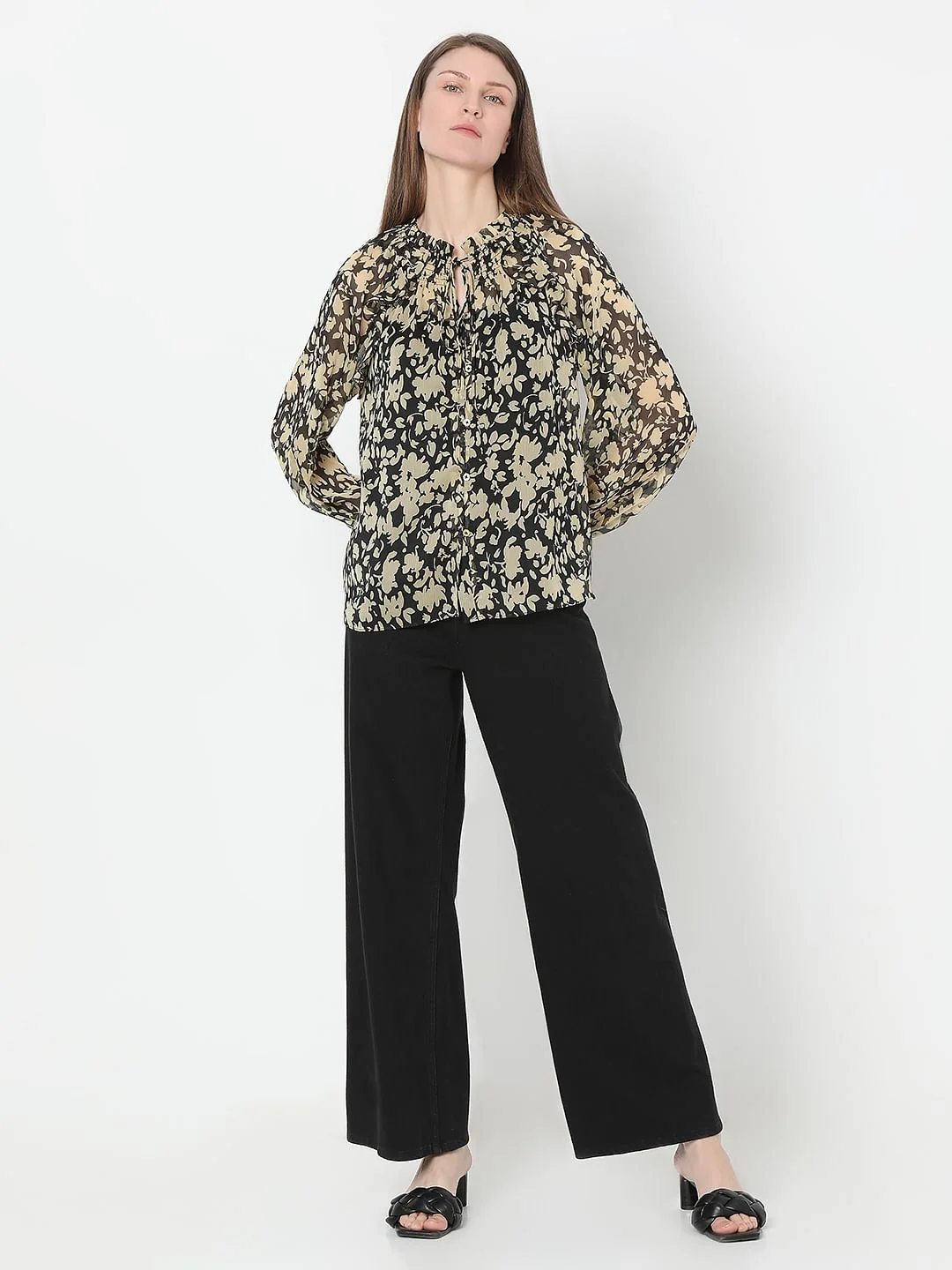 Black Printed Top - Image 5