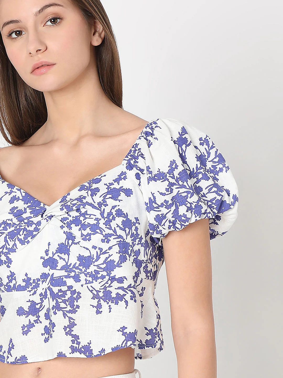 White Floral Print Top - Image 6
