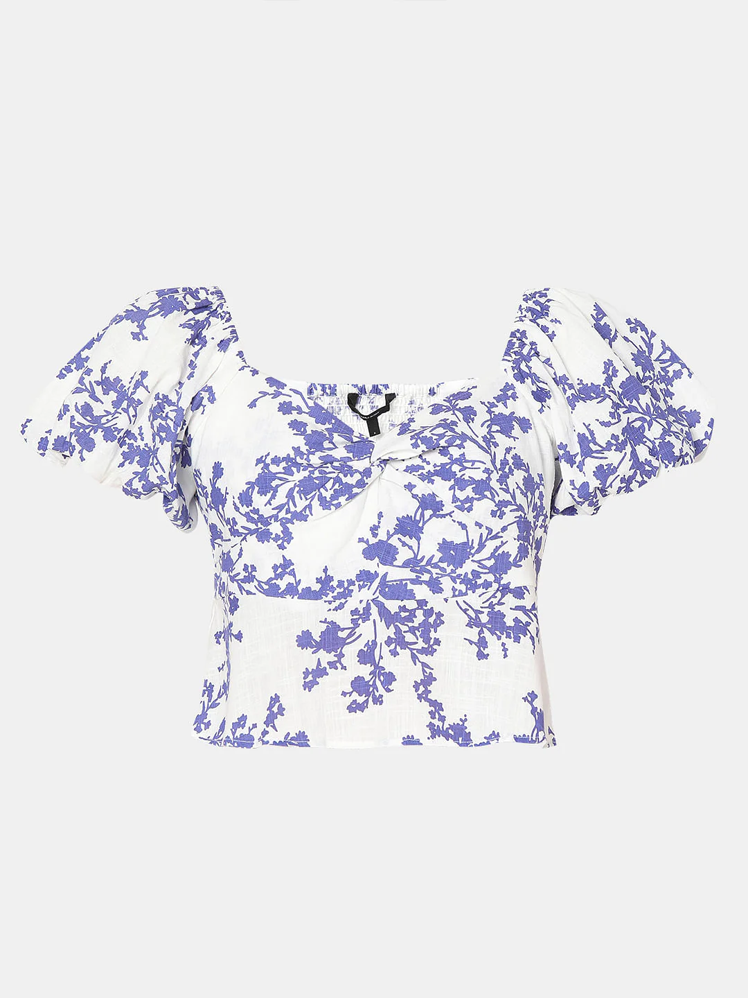 White Floral Print Top - Image 7