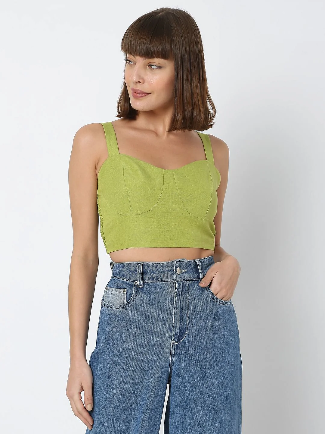 Green Crop Top - Image 2