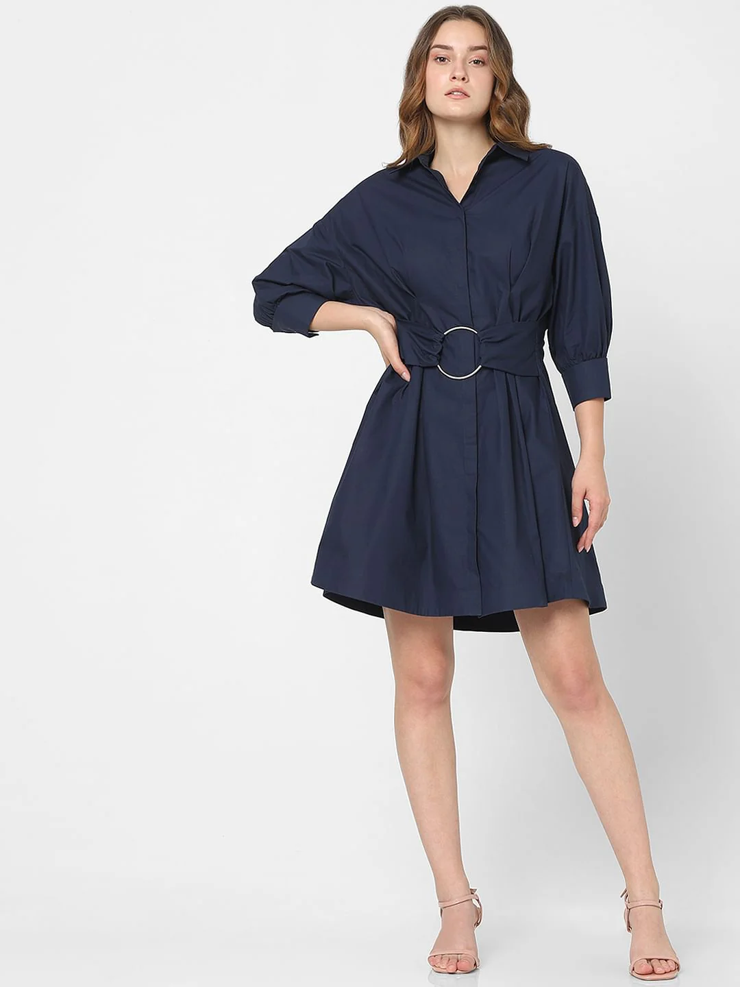 Navy Blue Mini Dress - Image 2