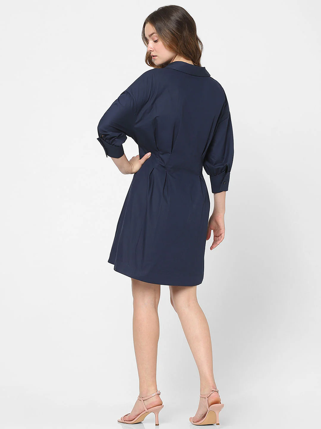 Navy Blue Mini Dress - Image 4