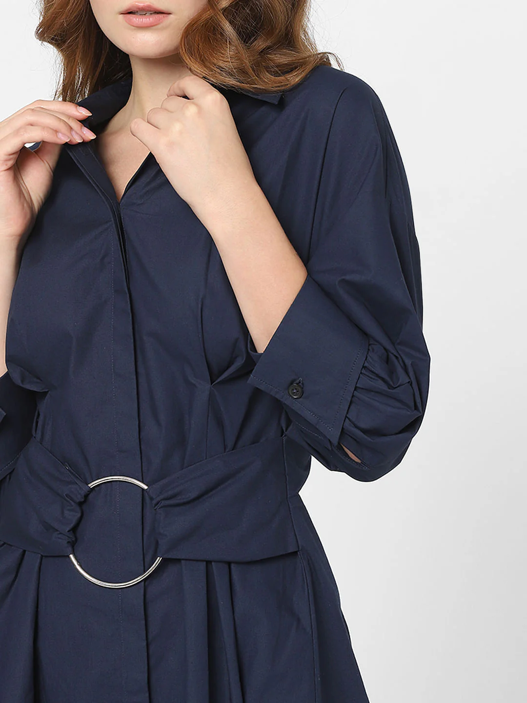 Navy Blue Mini Dress - Image 5