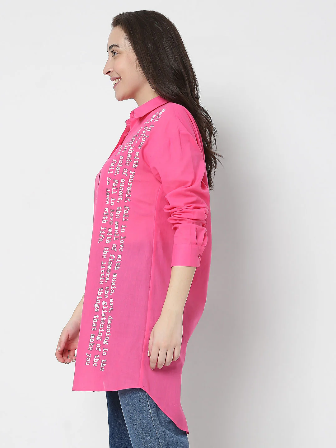 Pink High-Low Shirt - Image 3
