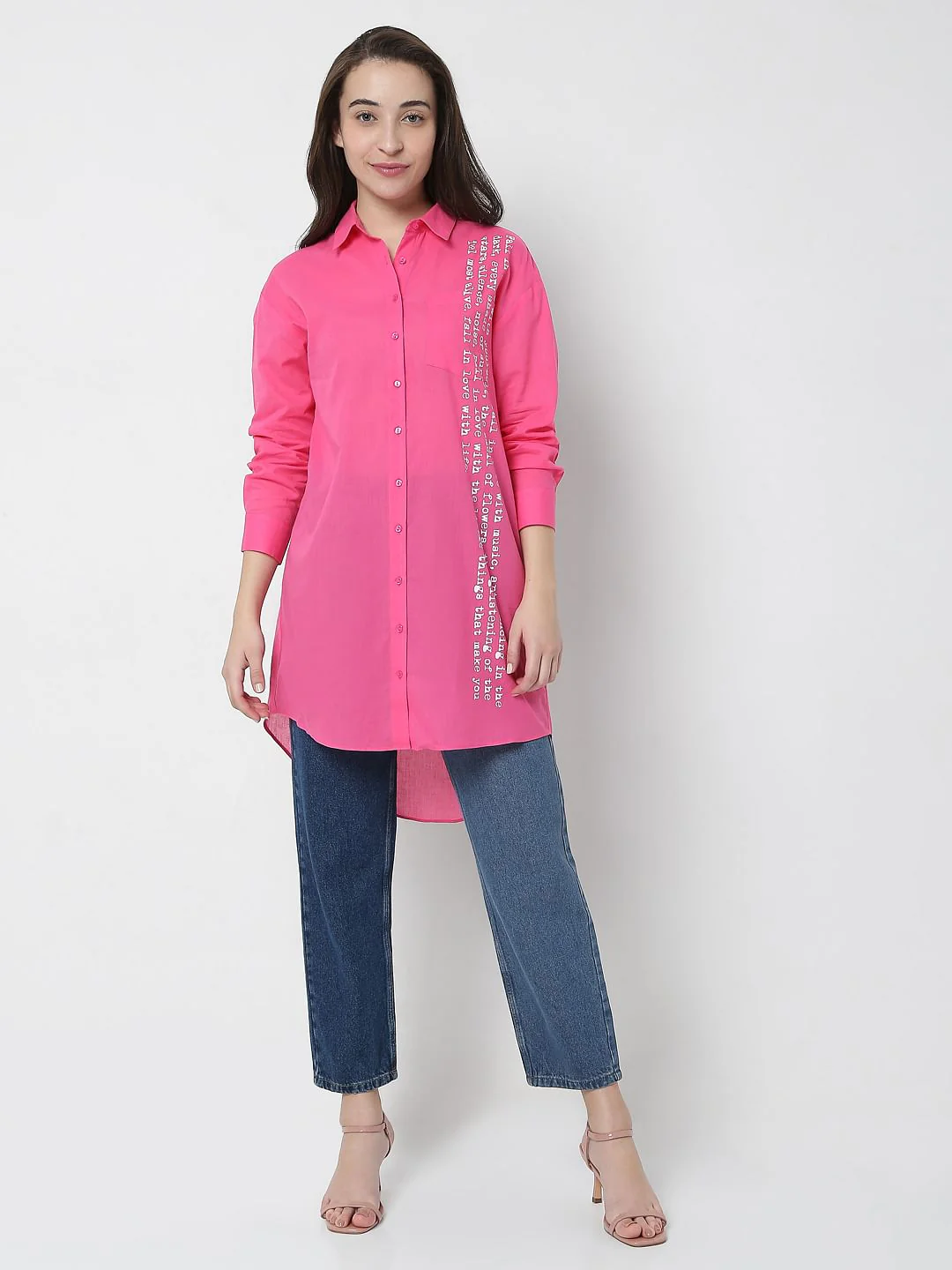 Pink High-Low Shirt - Image 5