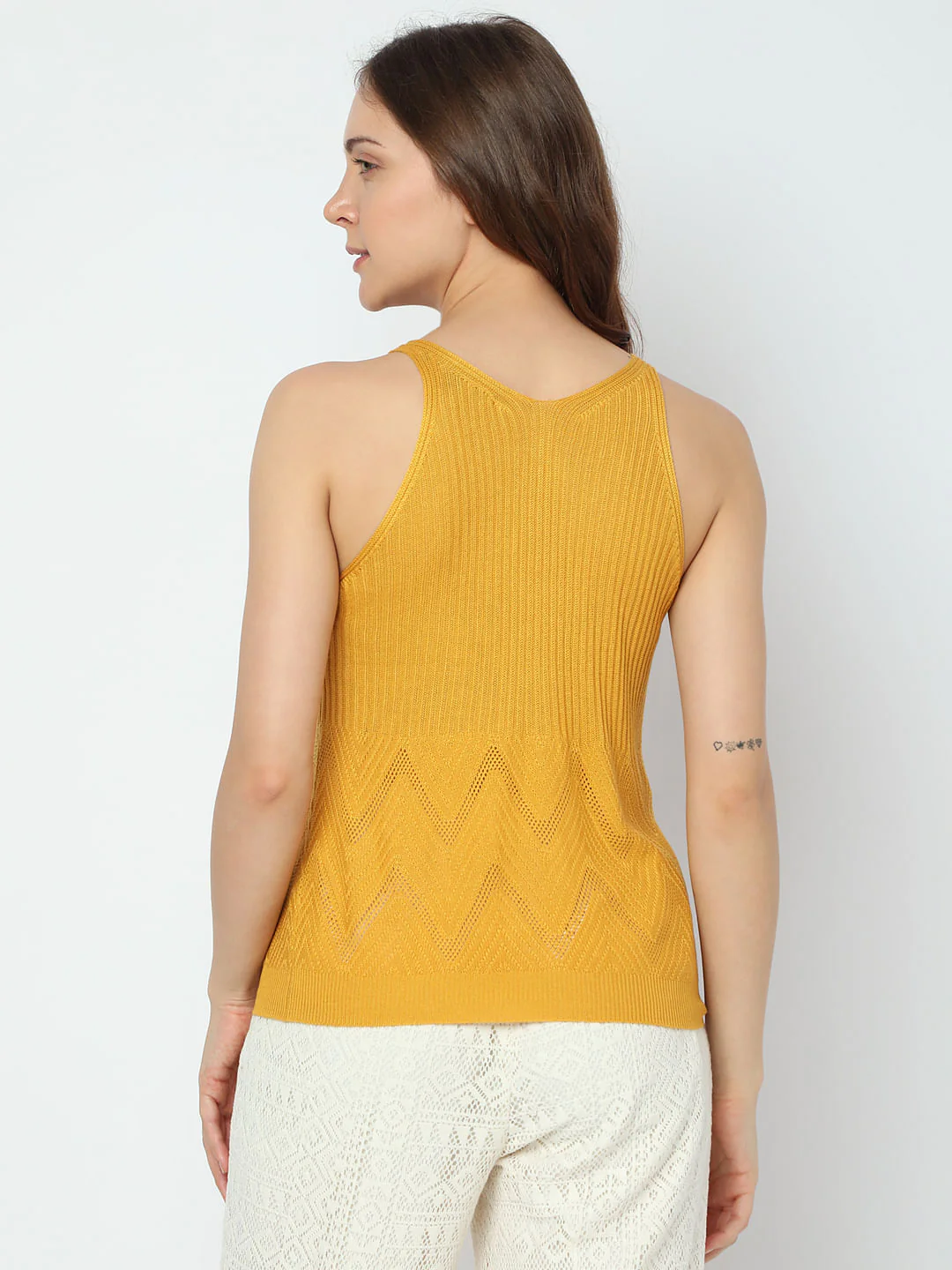 Yellow Flatknit Top - Image 4