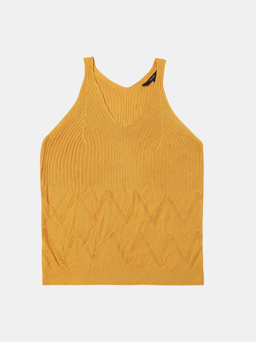 Yellow Flatknit Top - Image 7
