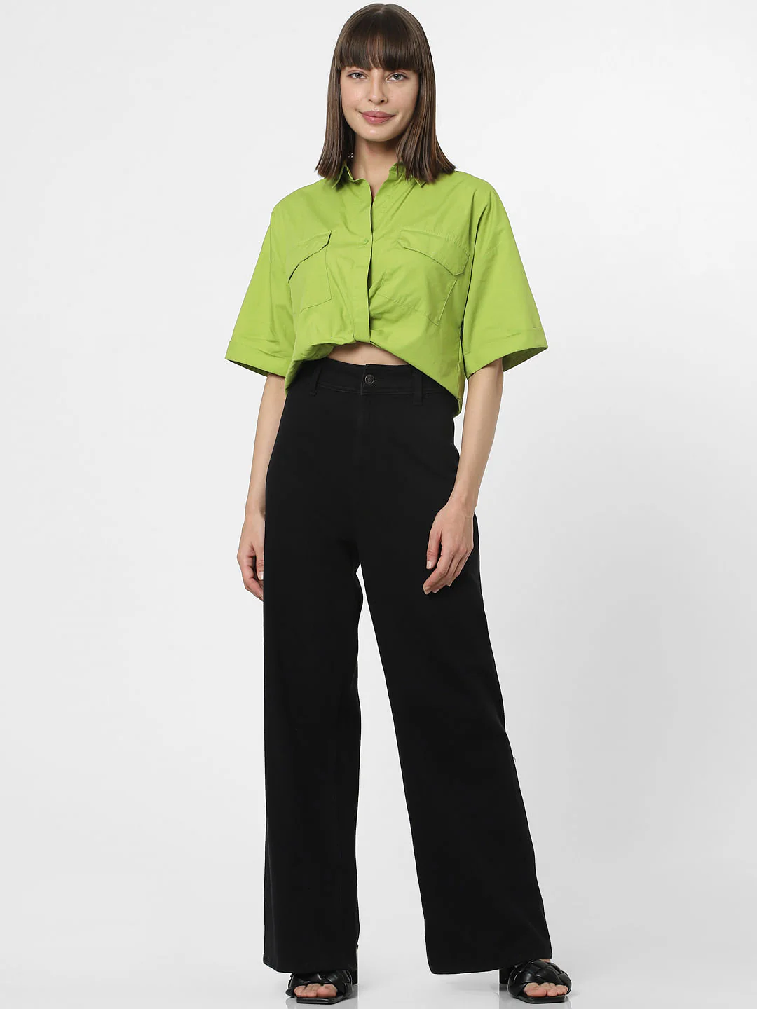 Green Cropped Shirt - Image 5