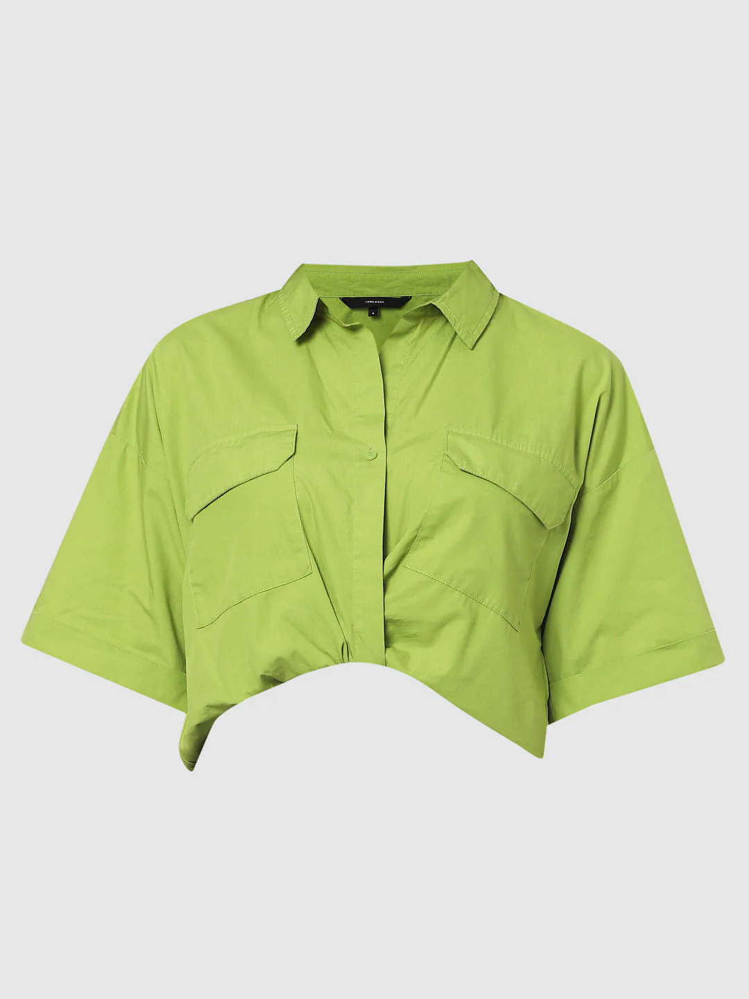 Green Cropped Shirt - Image 7