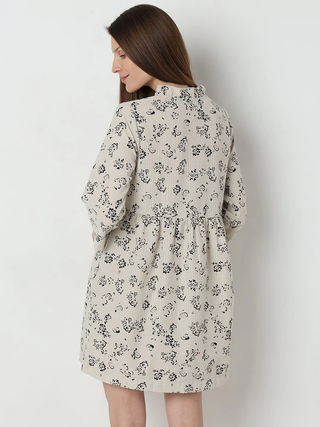 Light Beige Printed Shirt - Image 4