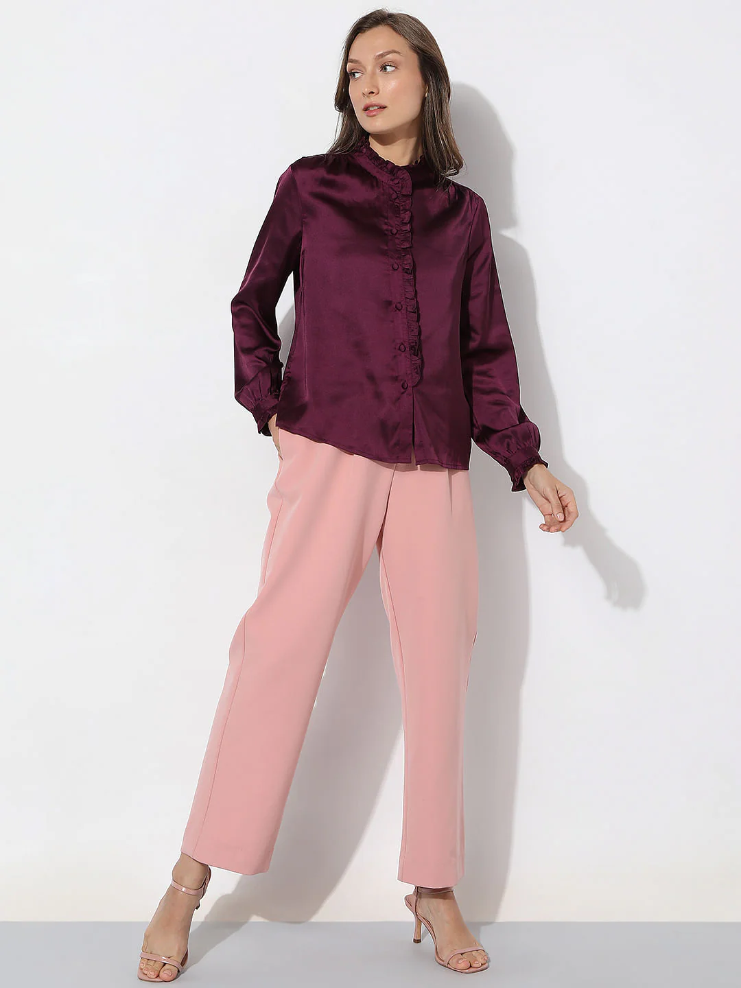 Dark Purple Satin Top - Image 5