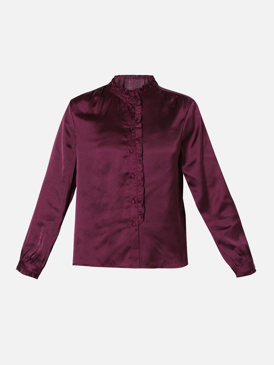 Dark Purple Satin Top - Image 7