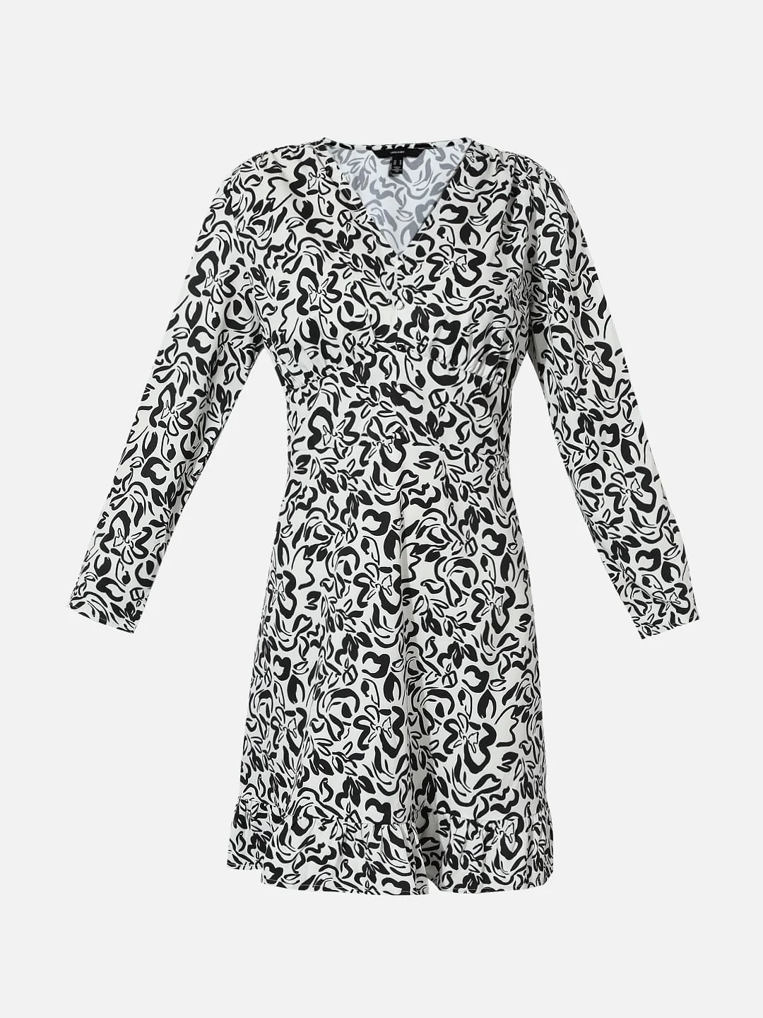 Black Monochrome Short Dress - Image 7