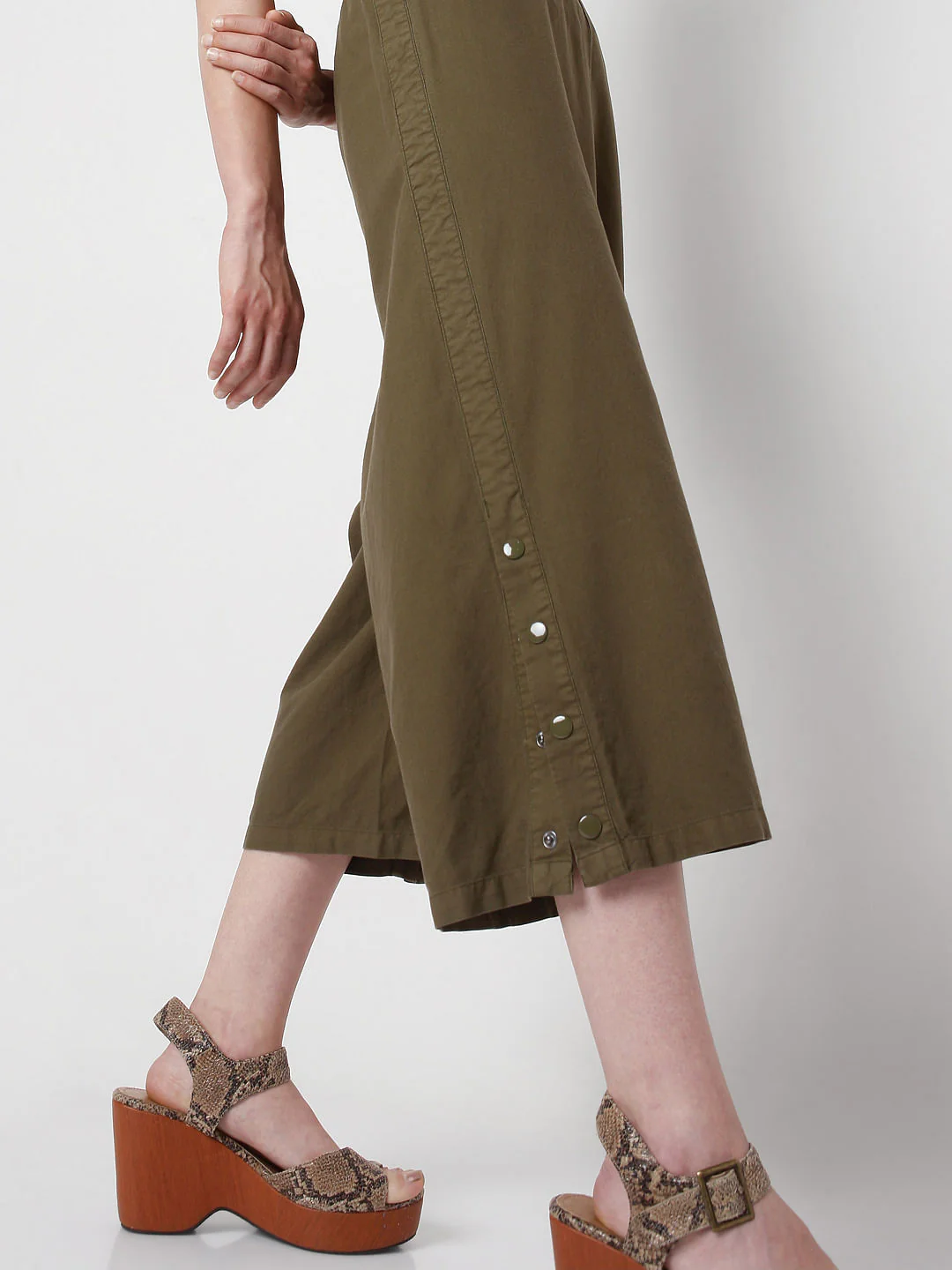 Green Wide Leg Pants - Image 5