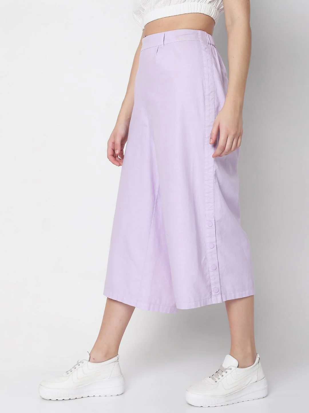 Purple Wide Leg Pants - Image 3