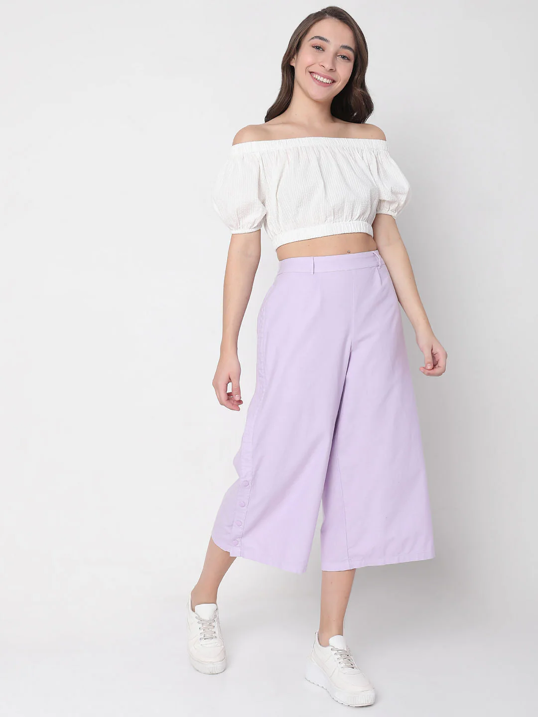 Purple Wide Leg Pants - Image 5