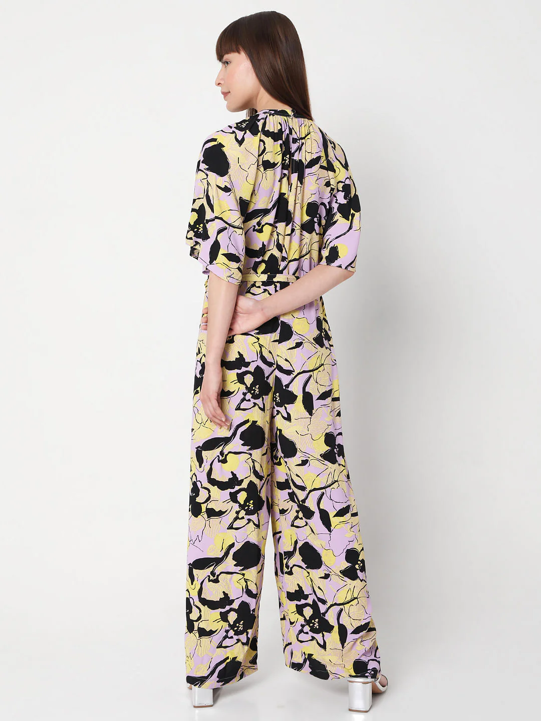 Lavender Floral Jumpsuit - Image 4