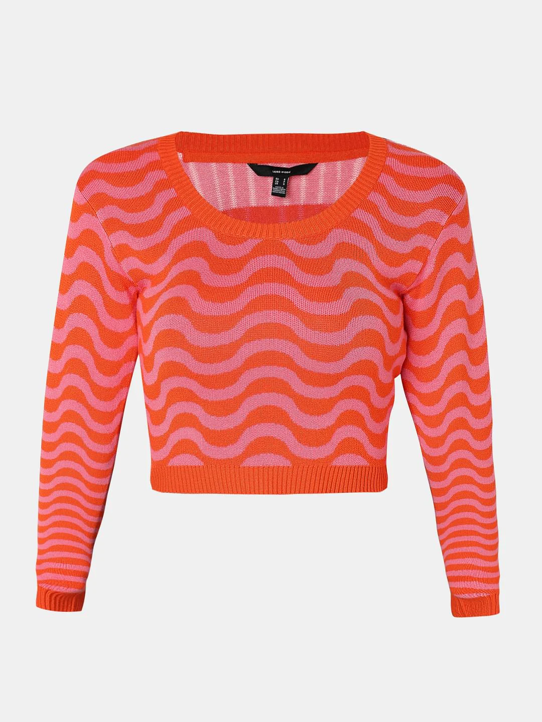 Pink & Orange Printed Sweater - Image 6