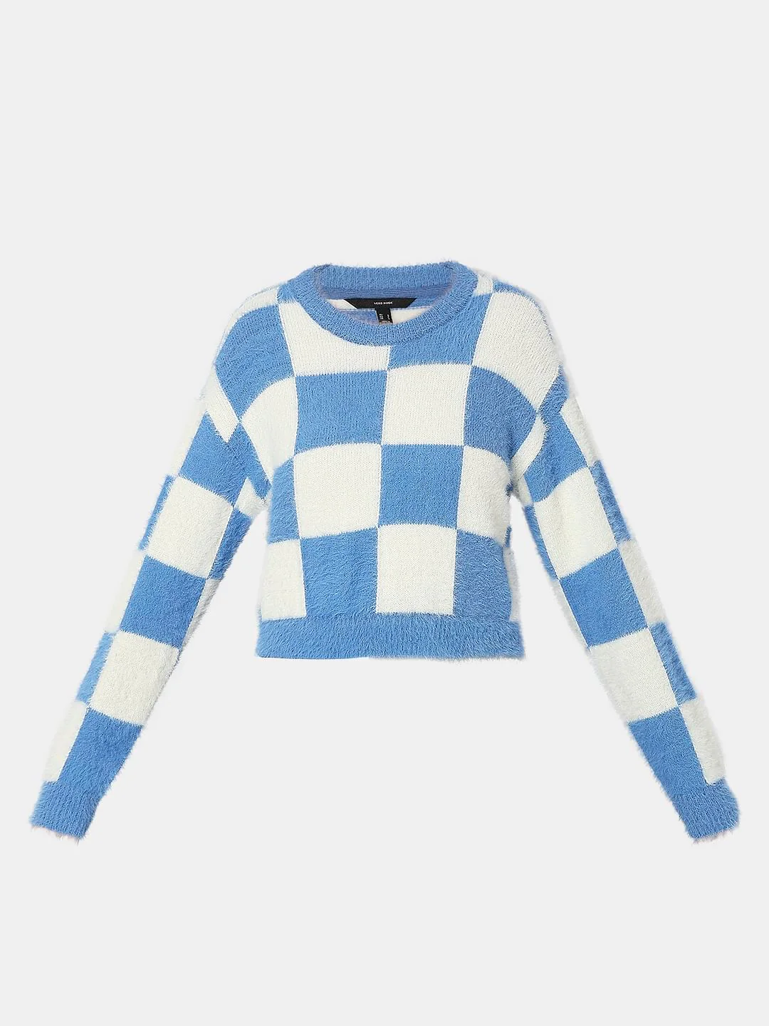 Blue & White Check Pullover - Image 7