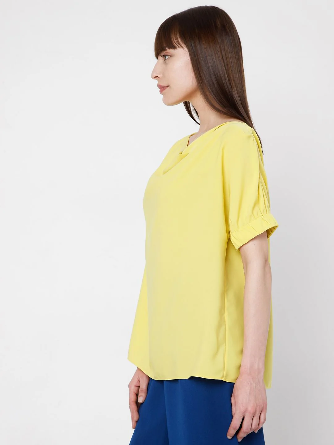 Yellow Cowl Neck Top - Image 3