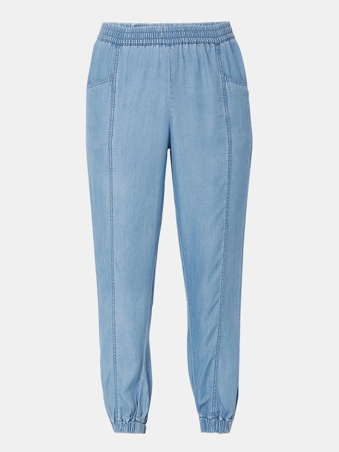 Blue Utility Cargo Denim Pants - Image 7