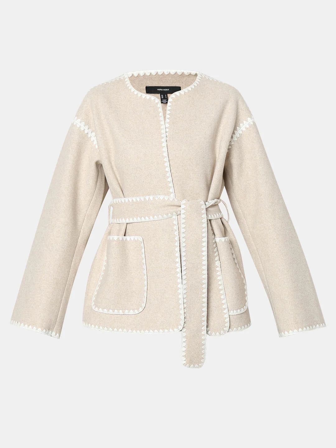 Beige Printed Jacket - Image 7