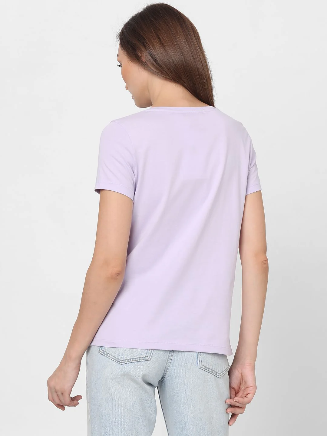 Lilac Foil Print T-Shirt - Image 4