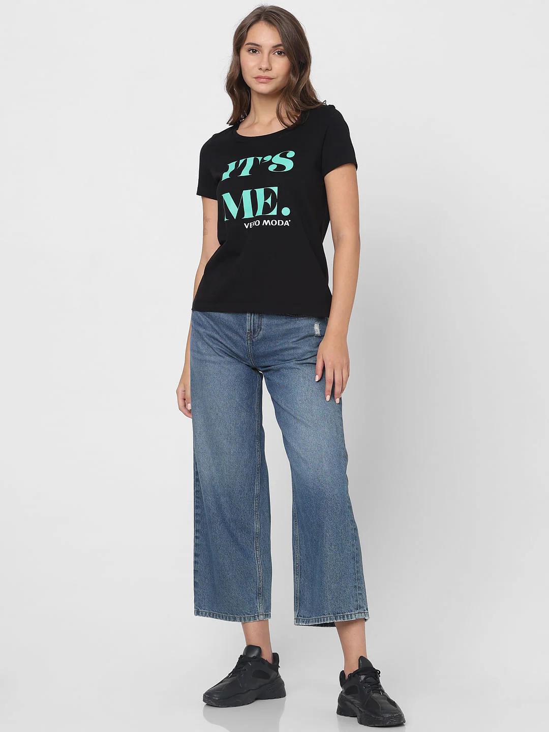 Black Printed T-Shirt - Image 5