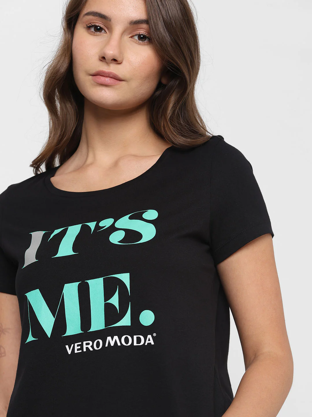 Black Printed T-Shirt - Image 8
