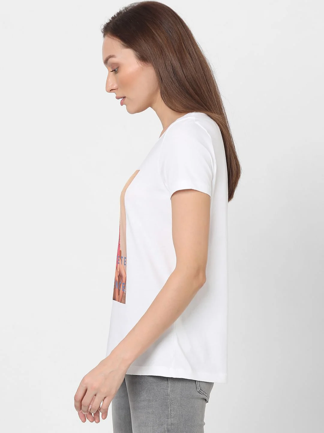 White Graphic Print T-Shirt - Image 3