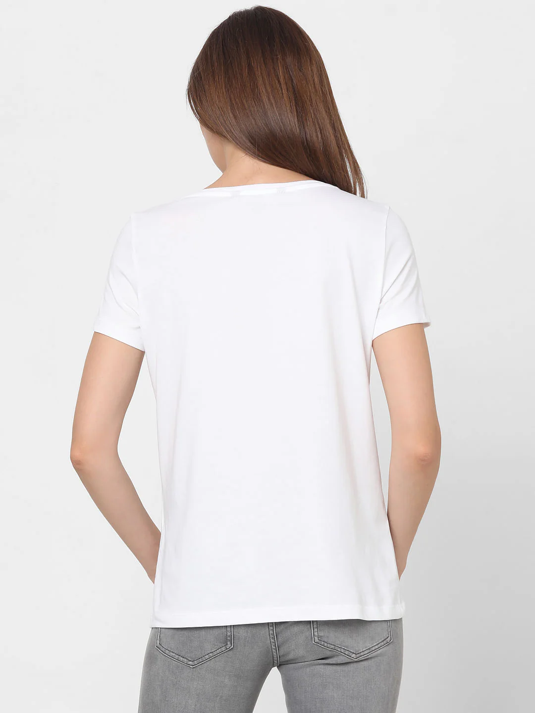 White Graphic Print T-Shirt - Image 4