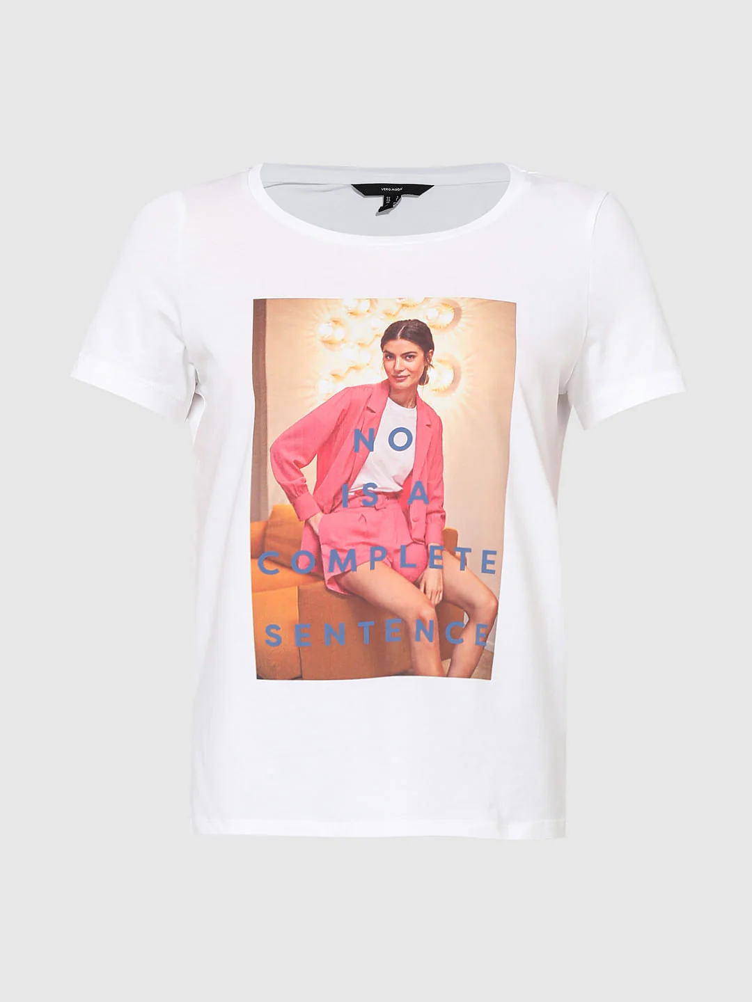 White Graphic Print T-Shirt - Image 7